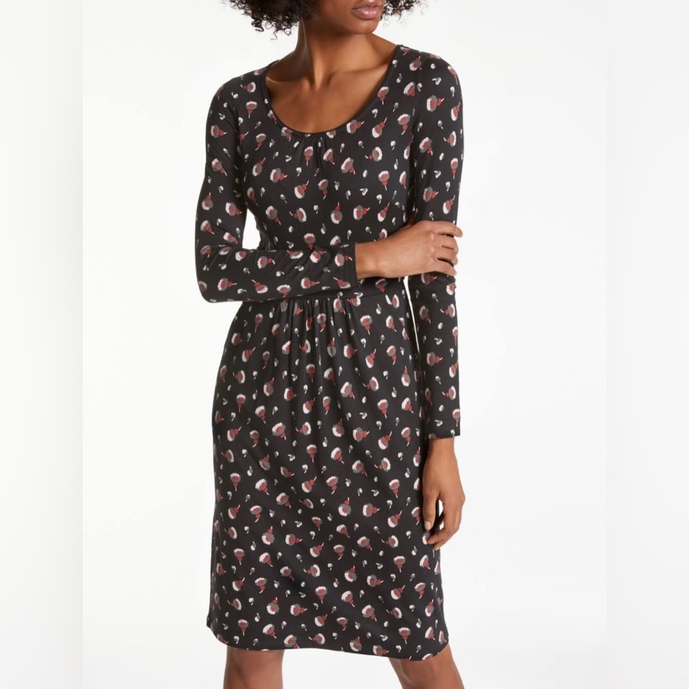 Boden Mabel long-sleeve jersey dress with pockets